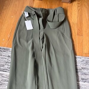 NWT - Wilfred Tie Front Pant - Bitter Sage - Size 4